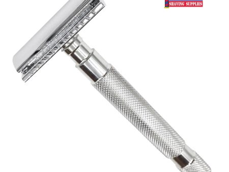 Parker 64S Stainless Steel Closed Comb Three Piece Safety Razor Online now