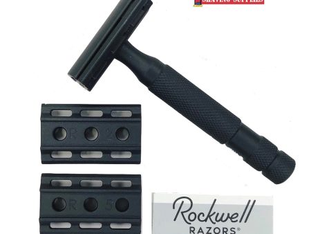 Rockwell 6S Adjustable Safety Razor Matte Black PVD Online now